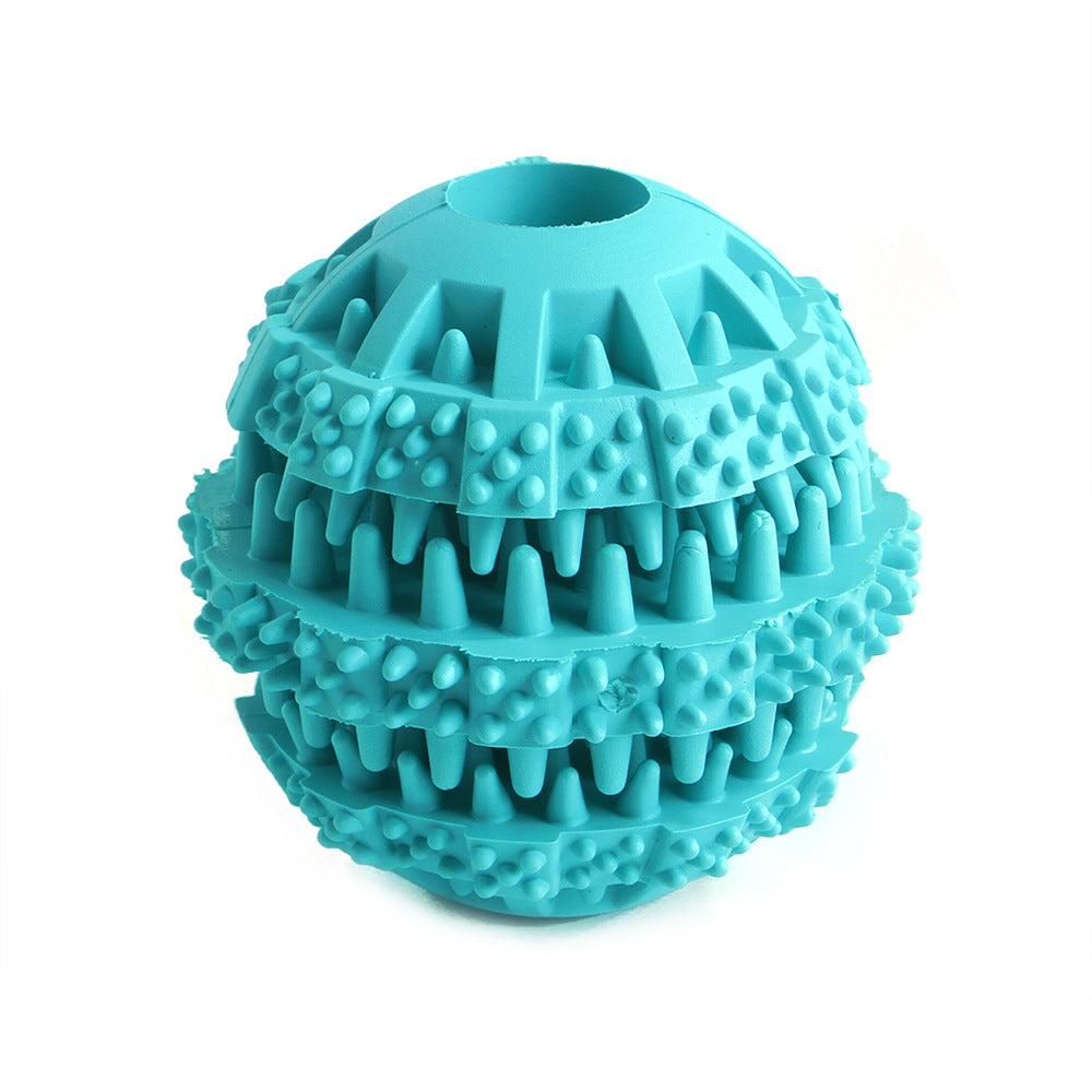 Manufacturers wholesale pet leakage ball toy stretch TPR dog molar teeth leakage bite toys
