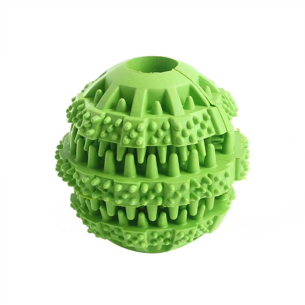 Manufacturers wholesale pet leakage ball toy stretch TPR dog molar teeth leakage bite toys
