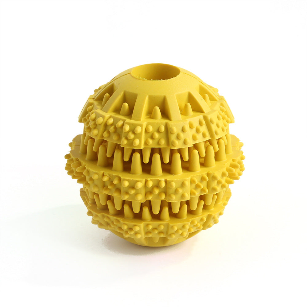 Manufacturers wholesale pet leakage ball toy stretch TPR dog molar teeth leakage bite toys