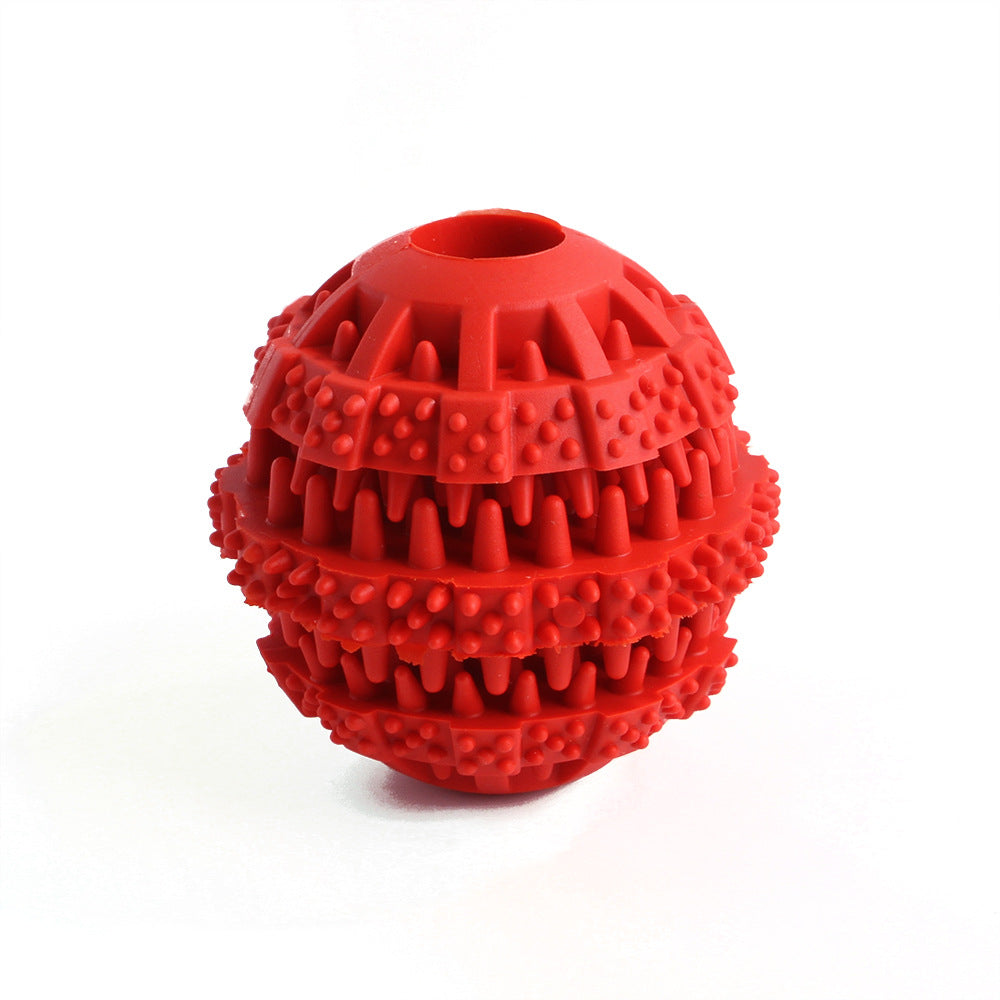 Manufacturers wholesale pet leakage ball toy stretch TPR dog molar teeth leakage bite toys