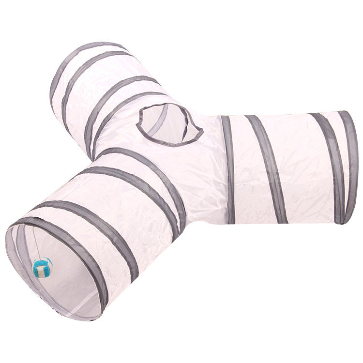 Pet dog tunneling toy pet cat channel roll dragon cat tunnel three-way dog farm training