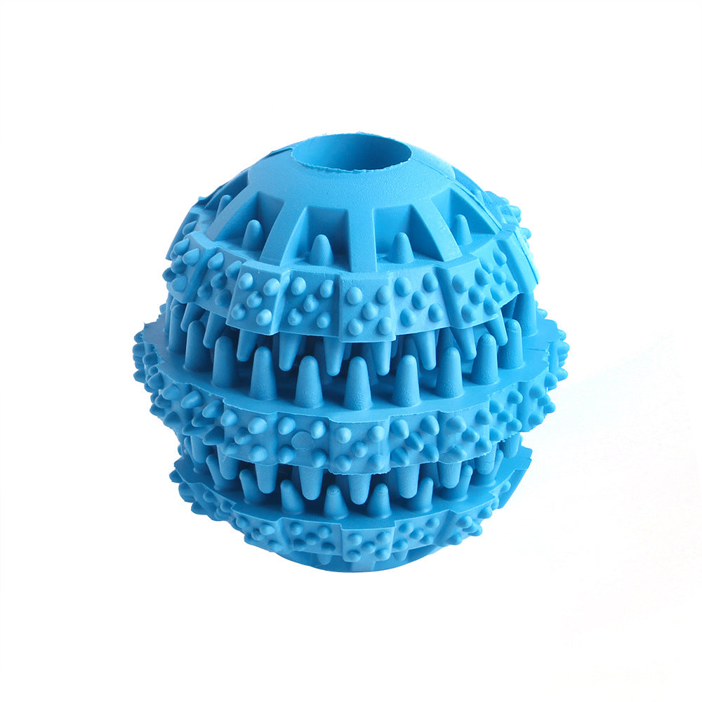 Manufacturers wholesale pet leakage ball toy stretch TPR dog molar teeth leakage bite toys