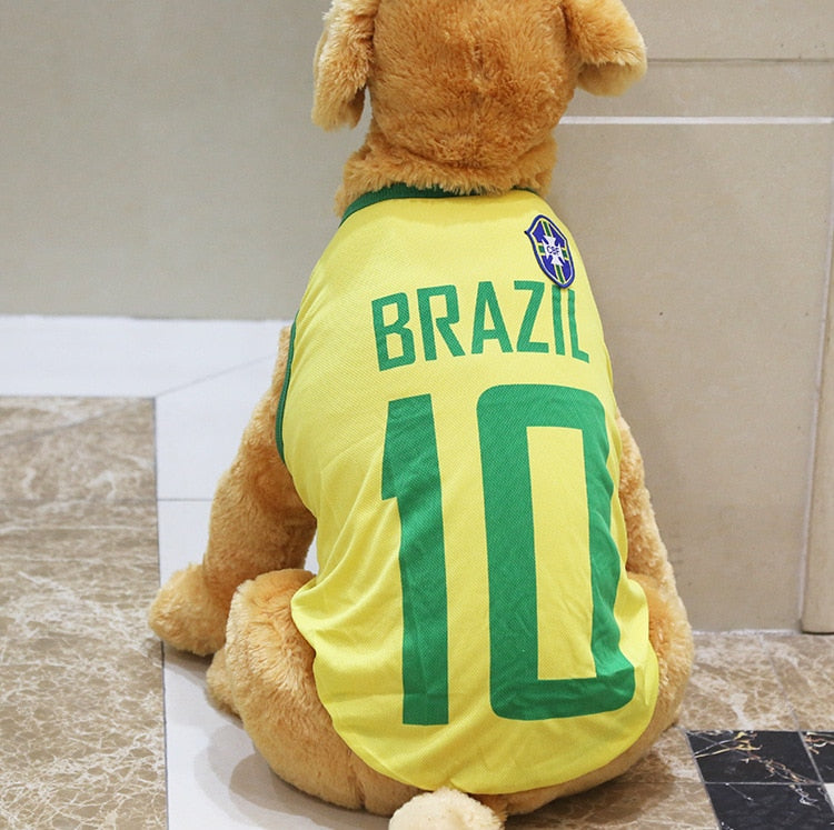 Summer pet Vest Ventilate Dog Clothes for Small Large Dogs Cotton Printed Basketball Football Jersey Vest Shirt Cat Dogs Outfit