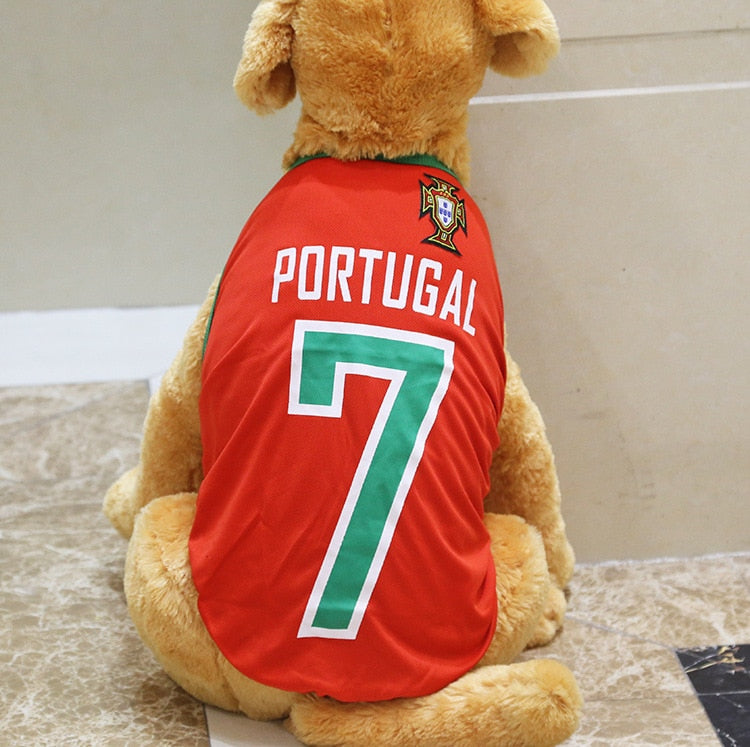 Summer pet Vest Ventilate Dog Clothes for Small Large Dogs Cotton Printed Basketball Football Jersey Vest Shirt Cat Dogs Outfit