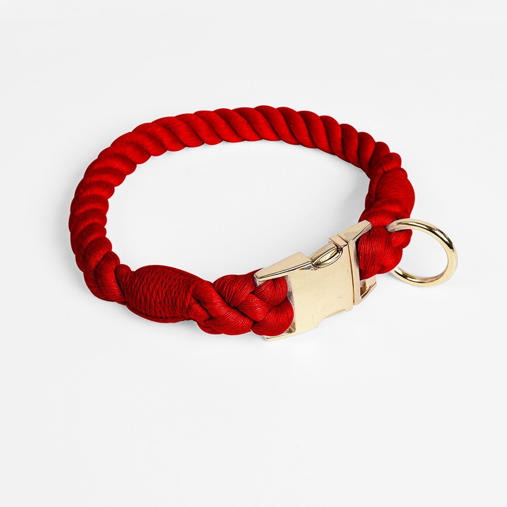 Rainbow Dog Collar Pet Puppy Walking Training Dog Collar with Metal Buckle for Large Medium Small Strap Belt Cotton Dogs Collar