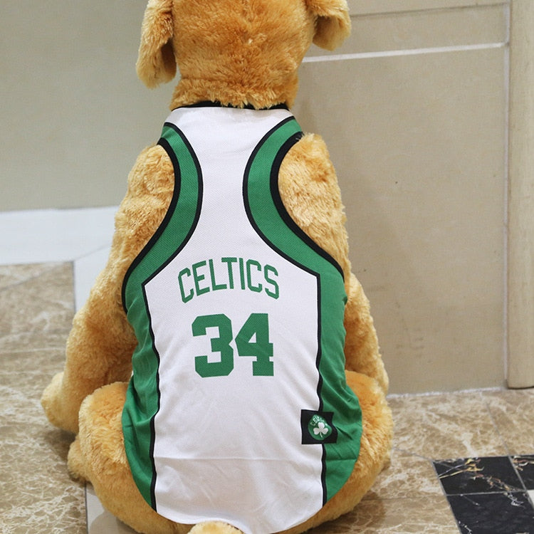 Summer pet Vest Ventilate Dog Clothes for Small Large Dogs Cotton Printed Basketball Football Jersey Vest Shirt Cat Dogs Outfit